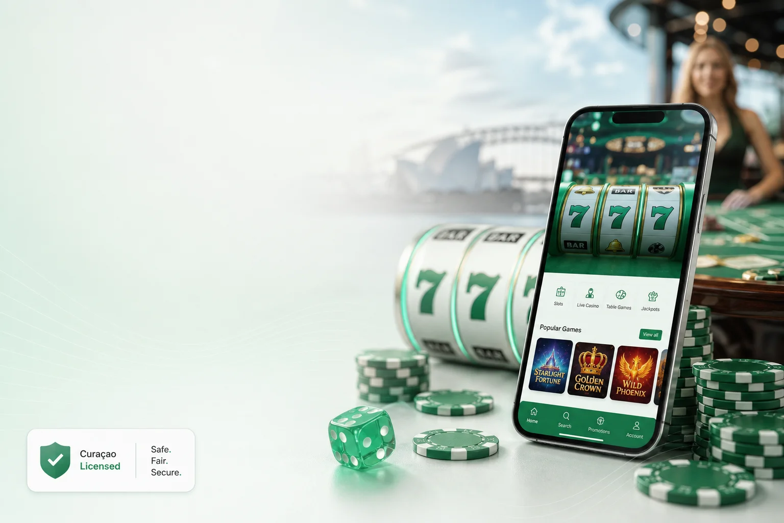 Just Casino — online casino lobby